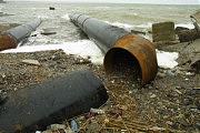 Морской ввод глубоководного сброса очищенных сточных вод в ожидании продолжения работ