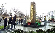 Траурная церемония у памятника жертвам Голодомора