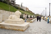 Любимые одесситами скульптуры львов украшают новую набережную