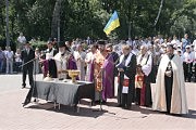  Завершающим траурным мероприятием на Аллее Славы стала поминальная молитва о погибших в Великой Отечественной войне, которую провели священнослужители 8 конфессий