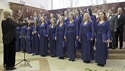 Выступает заслуженная любительская хоровая капелла Дворца культуры им. Леси Украинки