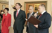 Справа налево: Олег Бурдейный, Николай Тындюк, Александр Малин, Светлана Бедрега