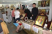 На выставке