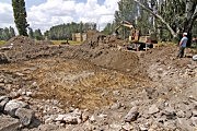 Последние остатки ЗОРа вывозят и выкорчевывают из земли