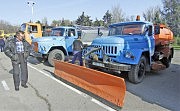 Смотр сил и средств по борьбе со снегом на Куликовом поле