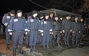 Совместное построение перед выходом на патрулирование