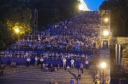 Традиционный кинопоказ на Потемкинской лестнице