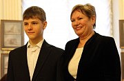 Никита Молодцов (первое место) со своим педагогом Еленой Левинской