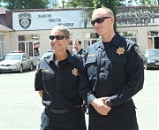 Калифорнийские полицейские Кристина Джейкобс и Тедфорд Корри прибыли для оказания помощи в подготовке одесских коллег.