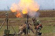 На полигоне Широкий Лан в рамках наземной фазы с помощью беспилотных корректировщиков отрабатывали ведение минометного огня