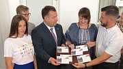 Министр Степан Полторак, Евгения Эйдер и Сергей Дрозд