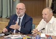 Президент ВОО «АНПУ» Г. Катамадзе (слева) и руководитель Территориального отделения «Ассоциации налогоплательщиков Украины» в Одесской области В. Мазарак