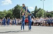 Показательные выступления юных спортсменов