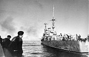 Легкий крейсер «Червона Україна» в море в период обороны Одессы, 1941 г.