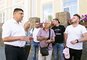 Городской голова Измаила Андрей Абрамченко с журналистами