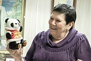 Любовь Рудовская подружилась с талисманом Олимпиады-2022 пандой Бин Дунь Дунь